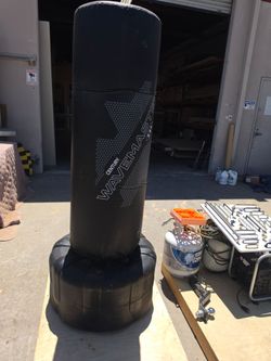 Punching boxing bag
