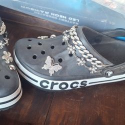 Bling Crocs Size W 11 M 9