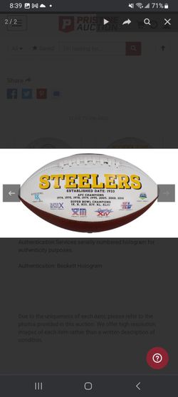 Jeff Reed Signed Steelers Football