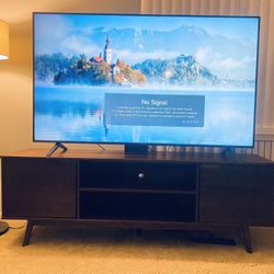 Tv  75” And Tv Console 