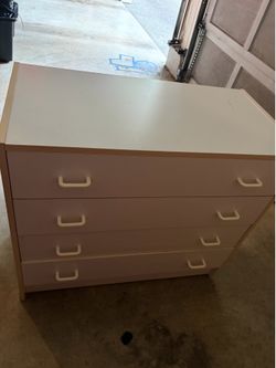 White drawers