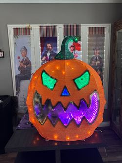 Halloween large light up pumpkin
