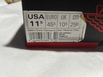 Jordan 1 High top Celtic/irish USA 11.5 Men’s 