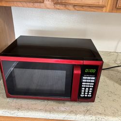Hamilton Red Microwave 