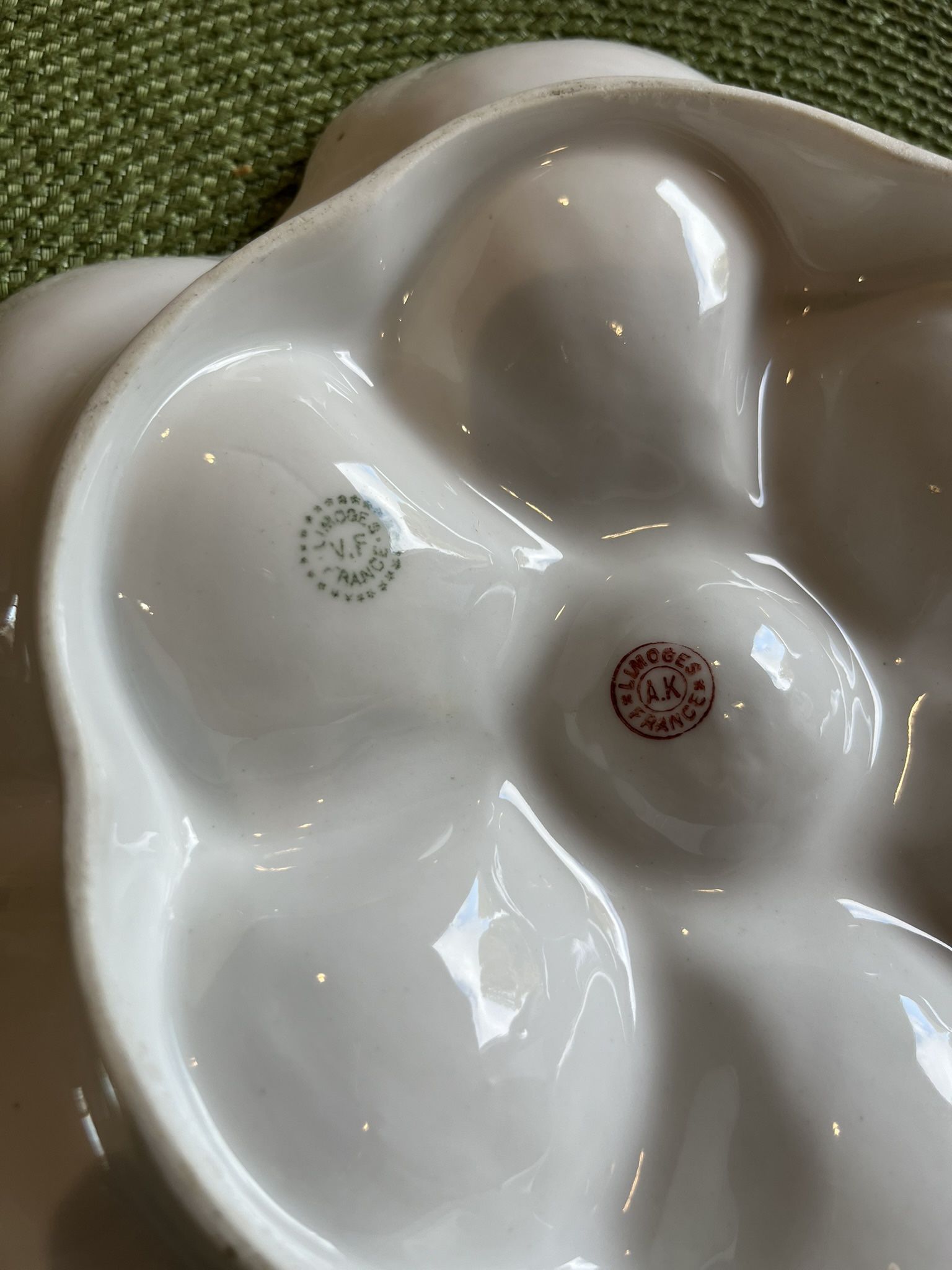 Rare French Gold Gilded Oyster Plate
