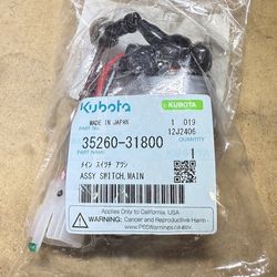 Kubota Main Swtich