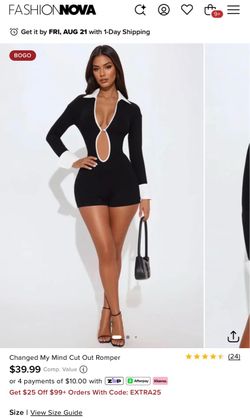 Fashion Nova romper XL