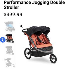 ZoomX2 Lightweight Performance Jogging Double Stroller