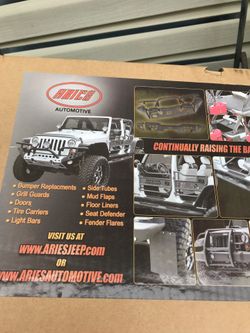 Wrangler front replacement bumper brush tube.