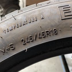 245/45/18 (2 Tires) $60.00/ Both 