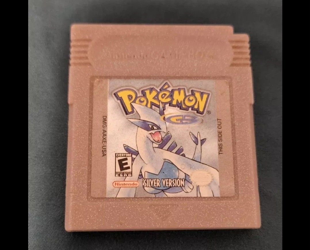 Pokemon silver gbc gameboy with new save  battery 