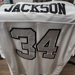 Bo Jackson Raiders Jersey  Size 52