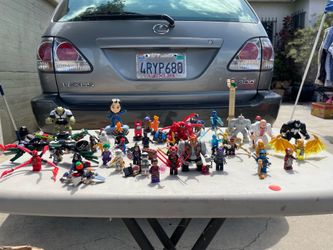 Lego mini figures and action figures