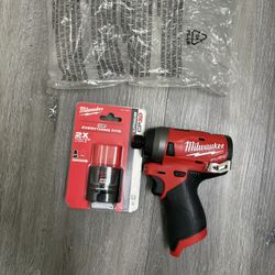 Milwaukee M-12 Fuel Impact Driver (1)- RedLithium CP3.0 Battery Pack