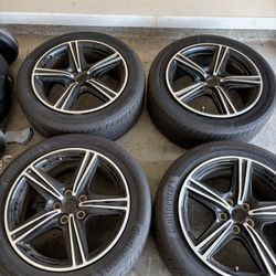 18” Rims And Tires. Came Off A 2025 Mustang. They Are 5.45 