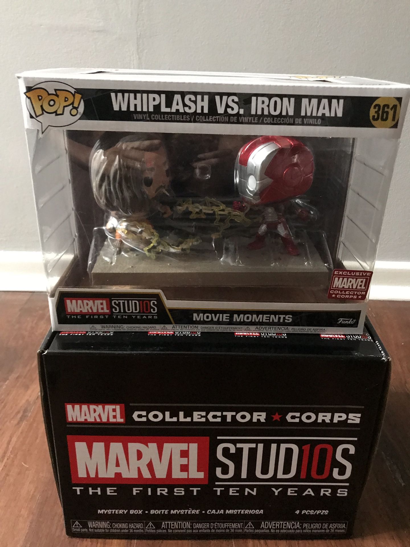 Lot 3 Funko Pop Whiplash Vs. Iron Man 361 / Iron Man With Gantry 905 / Iron Man 1421 - Collection