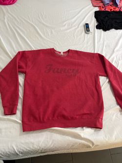 Whataburger large Red 'Fancy' Graphic Crewneck Sweatshirt $10