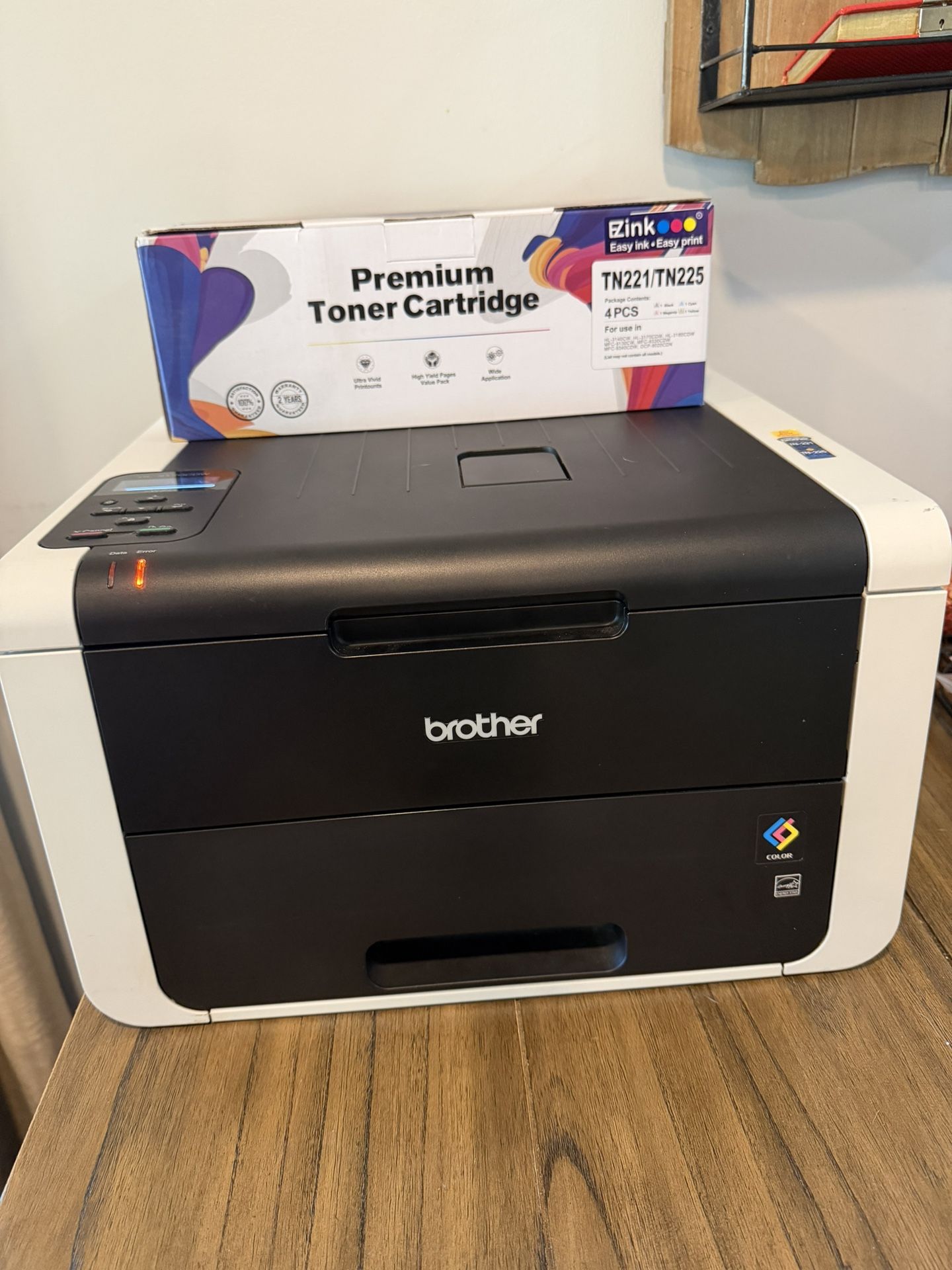 Brother Wireless Color Printer With Ink Cartridges 