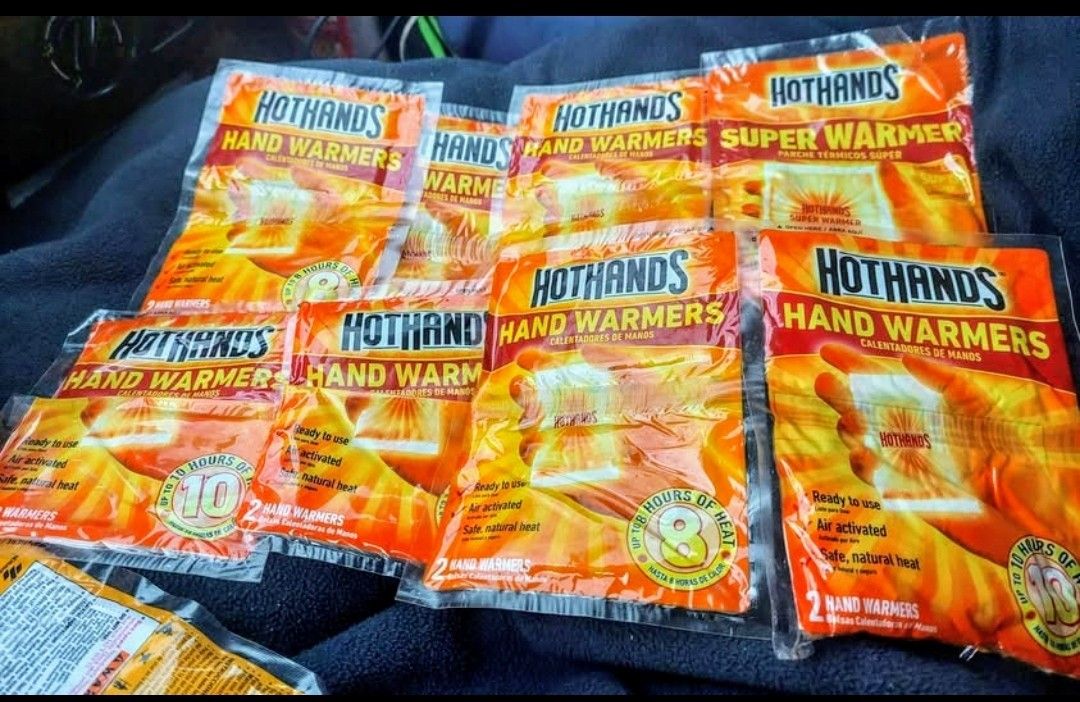 70 Hot Hands Super Warmers, Hand Warmers, Body Warmers, 35 for $30 or Take all 70 for $50 FIRM
18 Individual Super Warmers
23 Individual Hand Warmer