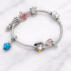 Authentic Pandora Moments Bracelet + 8 Charms – Make Offer