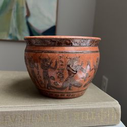 Small Egyptian Planter ( D5.5” H4” ) firm on price 