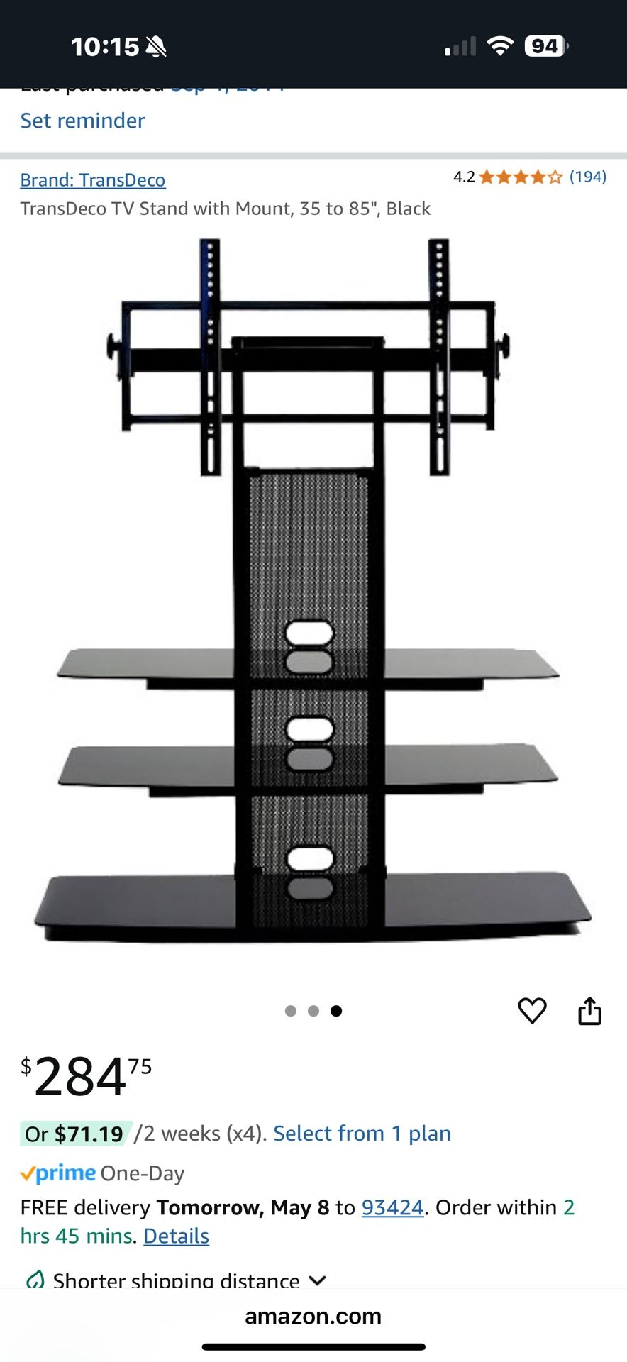 TransDeco TV stand With mount