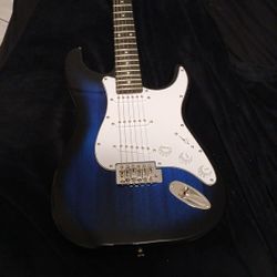 Blue/Black Electric Guitar
