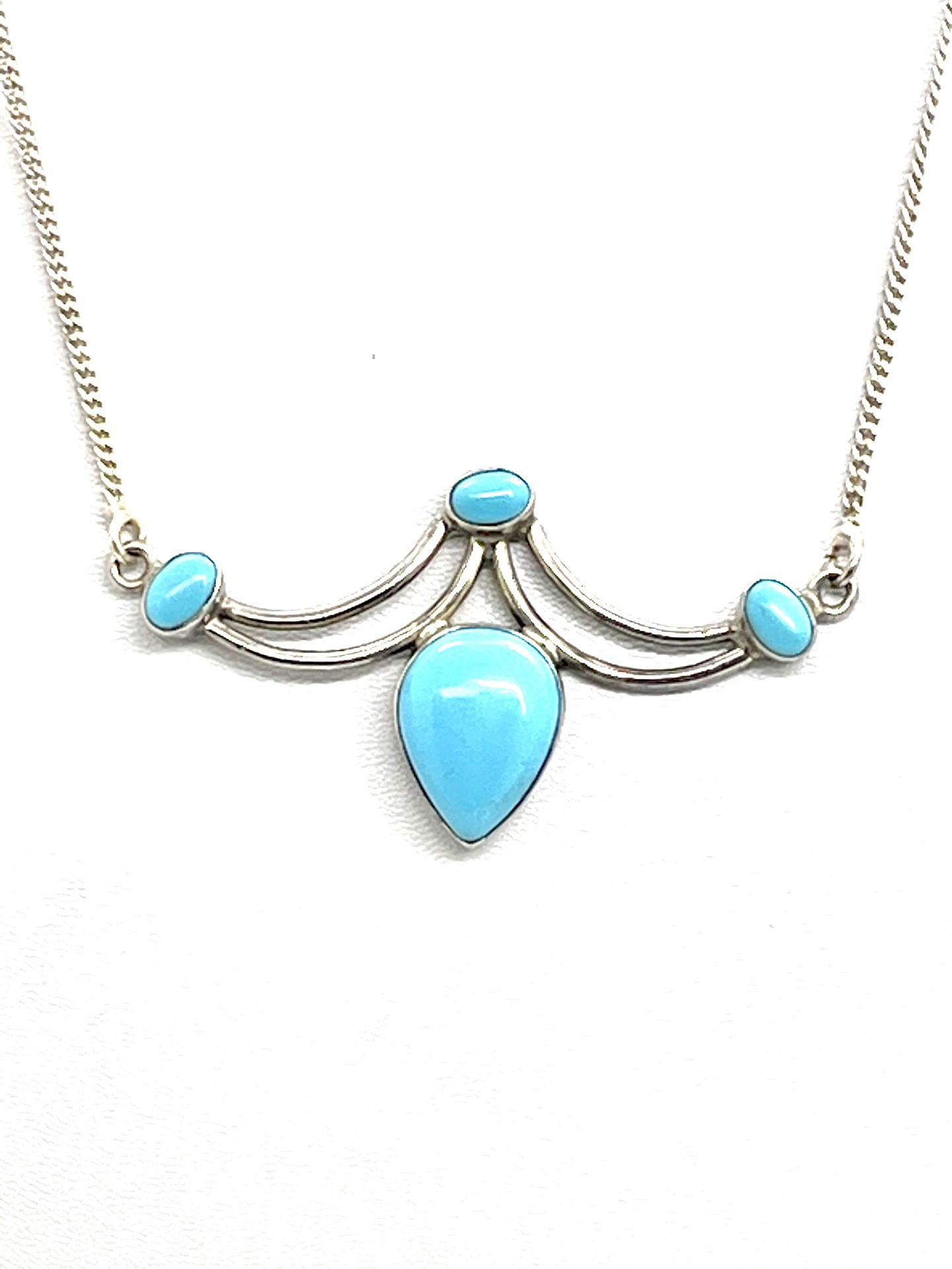 Sterling Turquoise Necklace