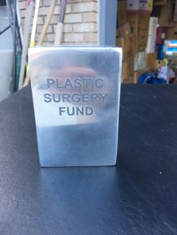 Pewter coin bank