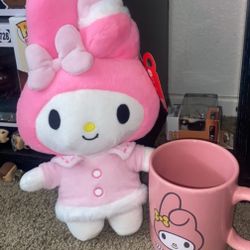 My Melody Christmas Plush With Mug
