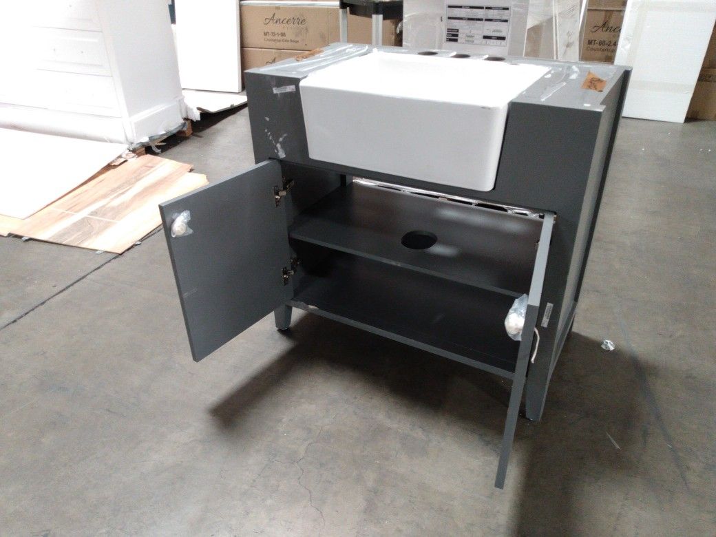 36" Sapphire Gray Bath Vanity OU182 for Sale in Rancho Cucamonga, CA