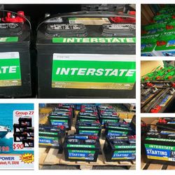 Nuevas baterías interstate para barcos con garantía de 1 año