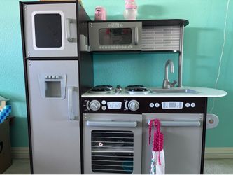 Kids kitchen with food