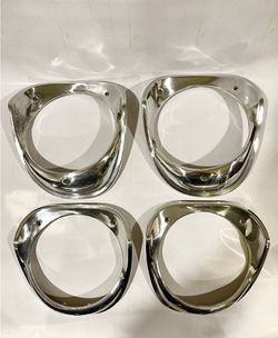 1963 Chevy Impala OG Polished Headlight Bezel Set