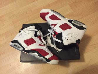 Air Jordan Carmine 6 size 6y