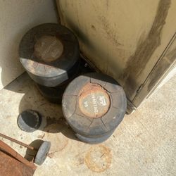 Two 95lb dumbbells 