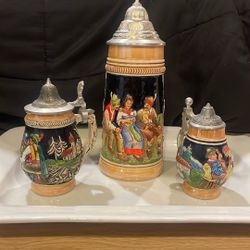 Vintage Handmade German King Ceramic Art  