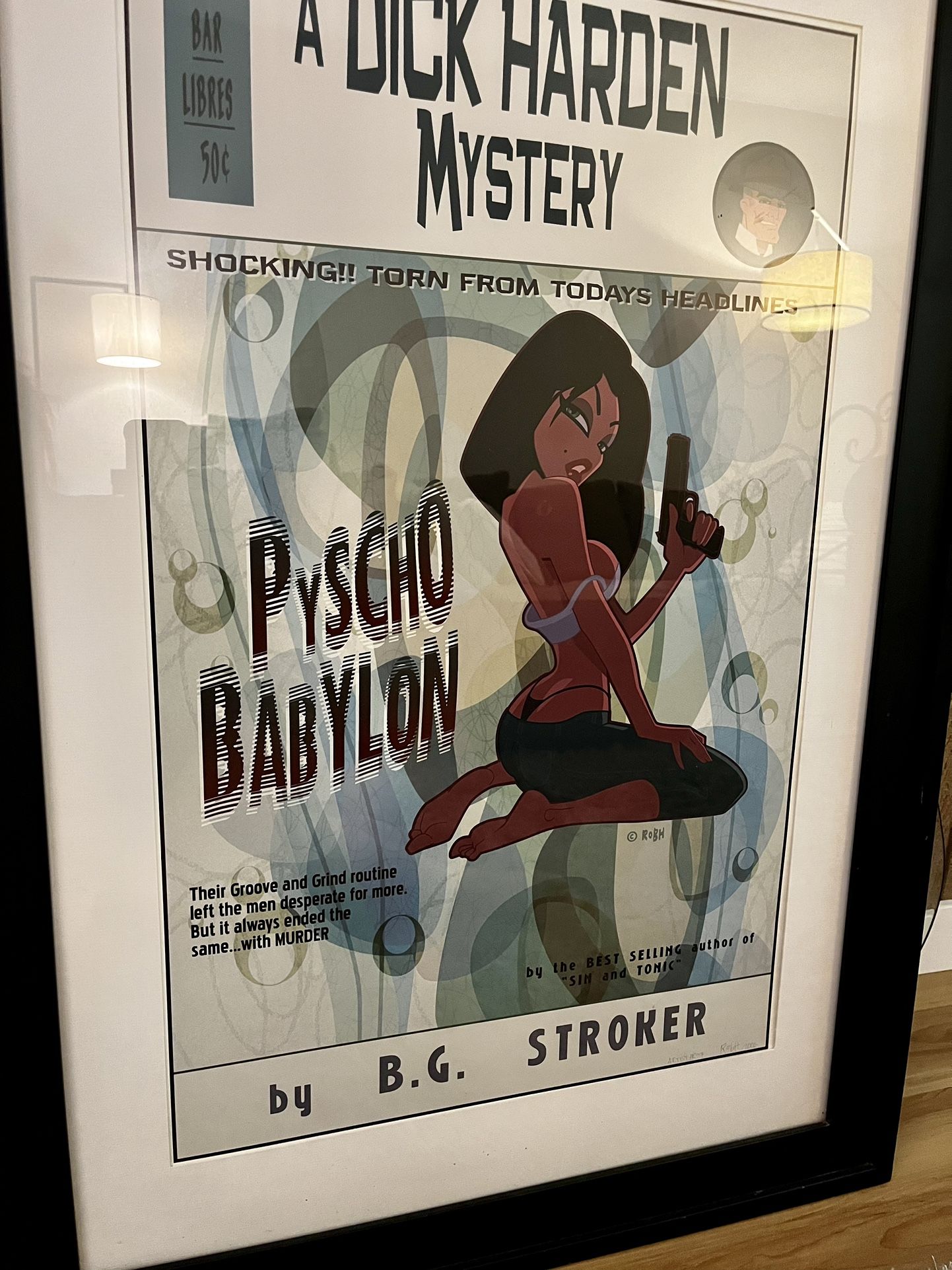 Pop Art Framed Poster “Psycho Babylon” Pulp Fiction