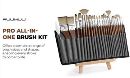 Fuumuui 25pcs Paint Brush Set, Professional