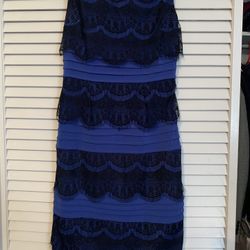 Sangria Petite Size 4P Royal Blue Dress