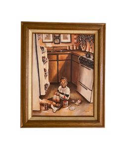 Rare - Vintage 1998’ Ladonna Genuine Lithograph on Canvas