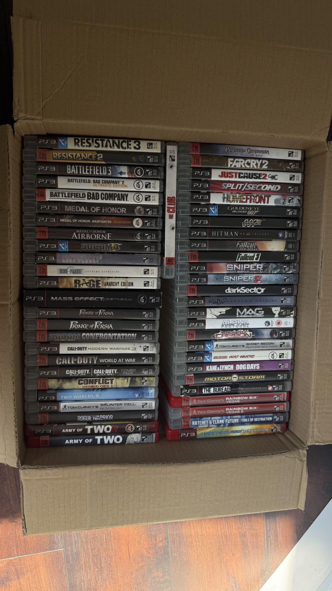 Lot of 52 PS3 Replacement Case, Cover Art, Authentic PS3 Case, Empty Case No CD