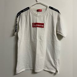 White &amp; Black Supreme T Shirt
