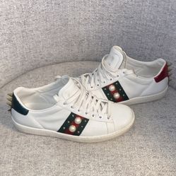 Gucci Women Sneakers Size 6 Pearls And Spikes