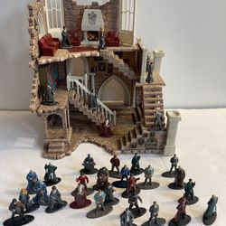 Harry Potter Nano Scene Metalfigs Gryffindor Tower Includes 2 Figures Play Set And 33 Metal Figures 