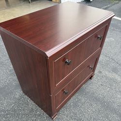 Used 2 Drawers Wood File Cabinet 