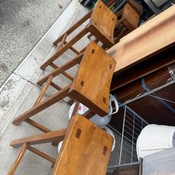 Pottery Barn Wooden Counter Stools 