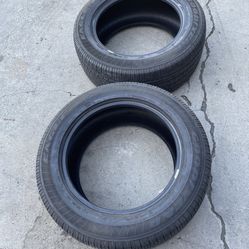 2 — 255/55r18 Goodyear Eagle LS2 Tires Good 80% Treads!
