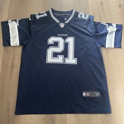 Dallas Cowboys Jersey Adult XL Blue Nike On Field Ezekiel Elliott 21 NFL