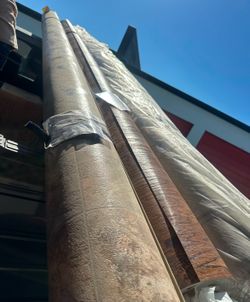 Vinyl Flooring Rolls - 12ft Wide, Tile & Wood Patterns (Full Rolls, New)